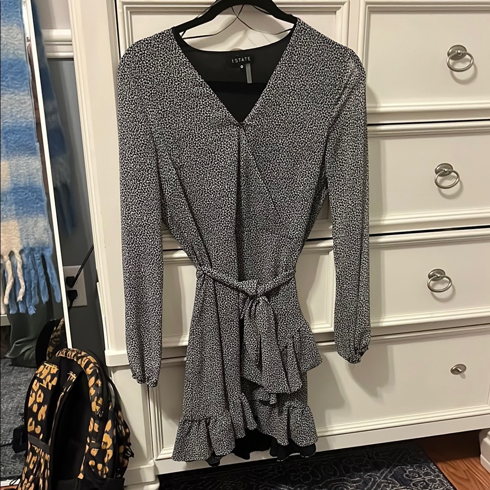 Estate Black and White Polka Dot Dress
